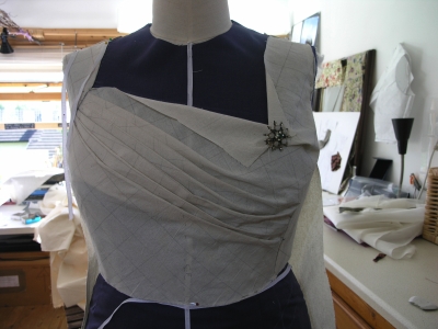 Calico Bodice Mockup. 